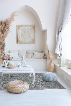 Tapis d'extérieur / d'intérieur - Saronno Blu - bleu, imperméable