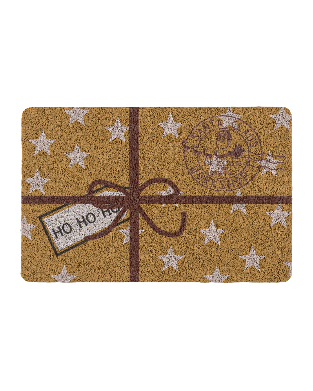 Paillasson de Noël - Festivo Regalo - marron, cadeau, étoiles