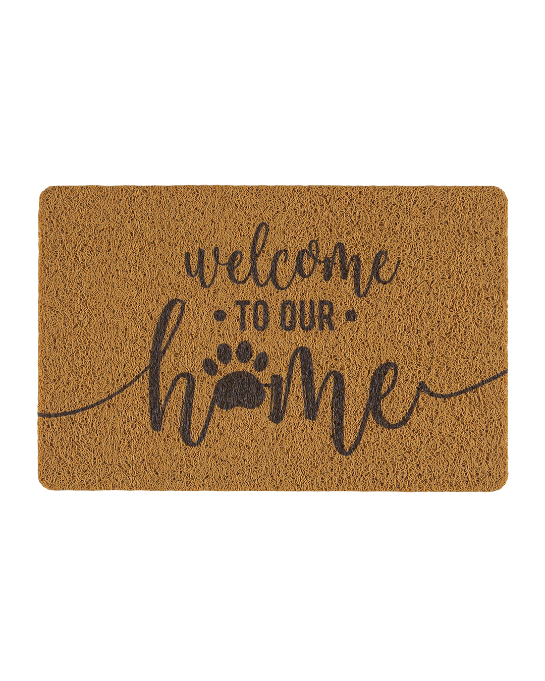 Paillasson moderne - Passo Entrare - marron, noir, inscription Welcome Home
