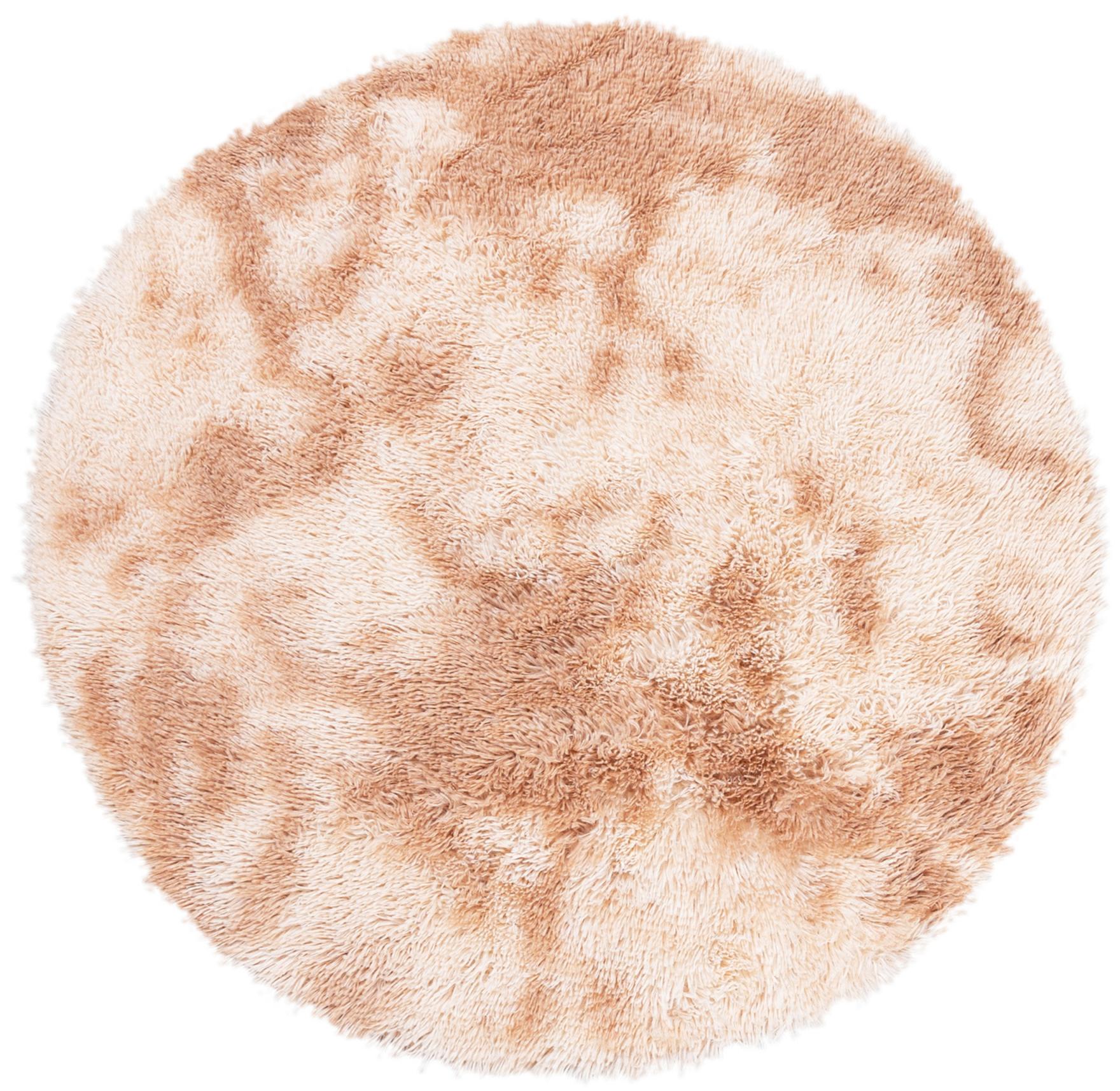 Shaggy Longhair Silk_Dyed Circle unicolore SOLID LBEIGE - beige