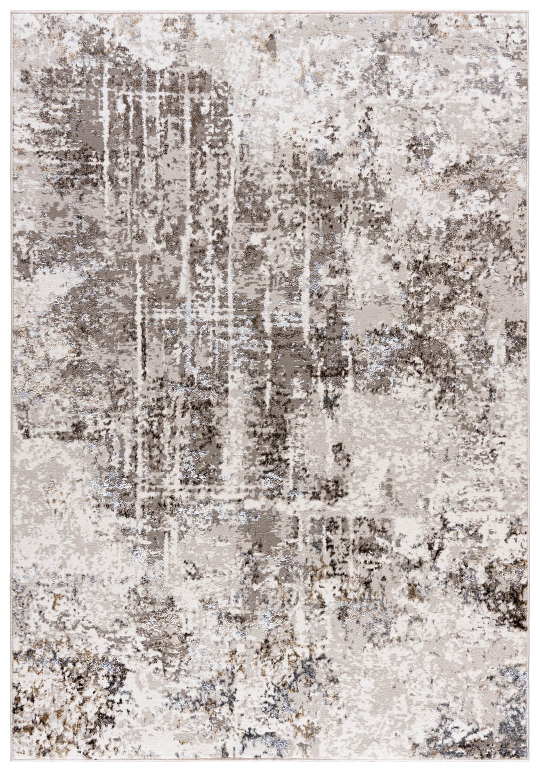 Tapis abstrait moderne beige I225B BOSTON