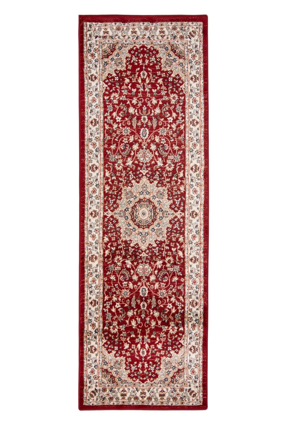 Tapis de couloir Traditionnel NEMRUT 9473C ROUGE rouge - bordeaux