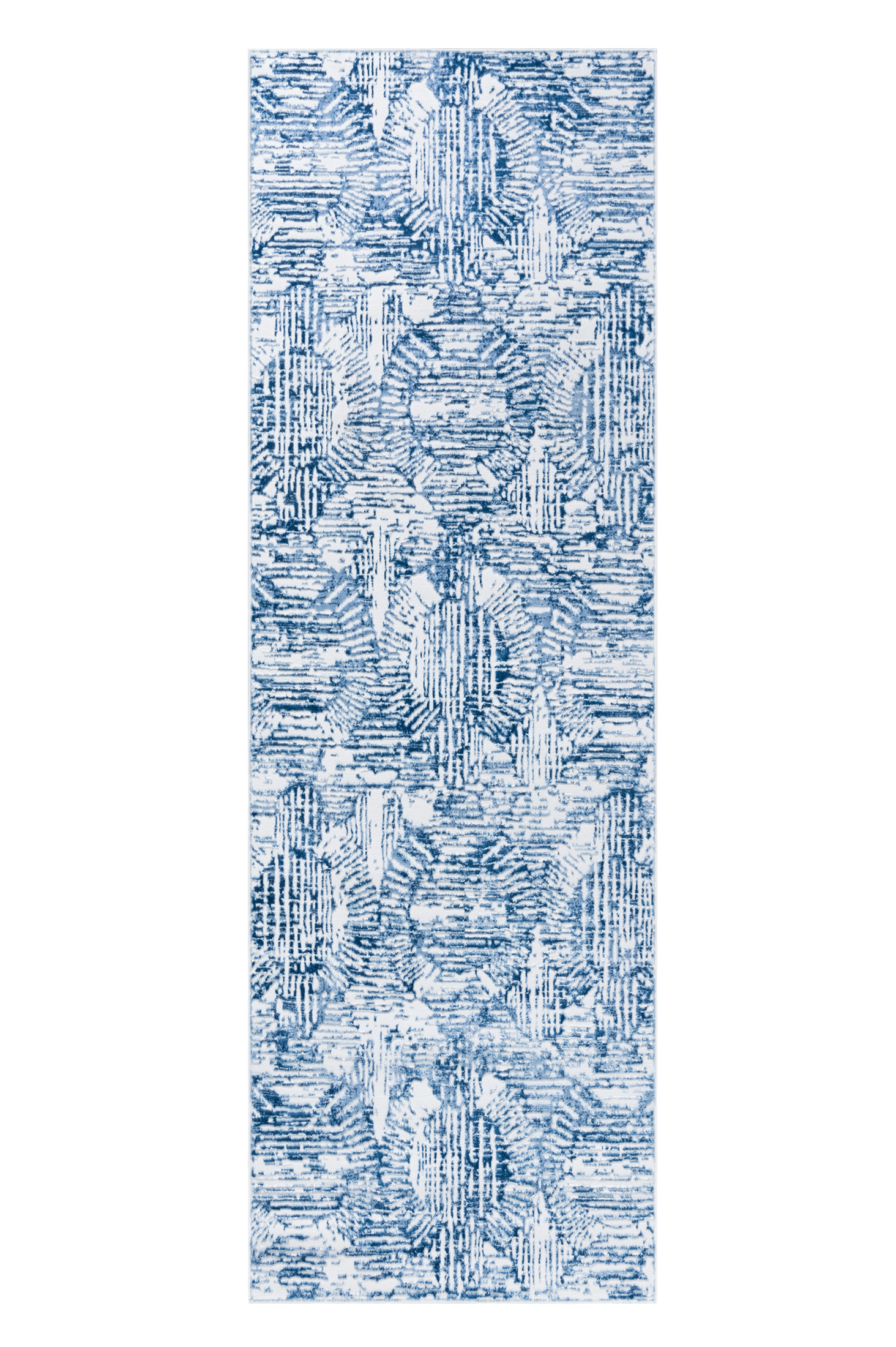 tapis de couloir moderne - Sicilia Blu - bleu