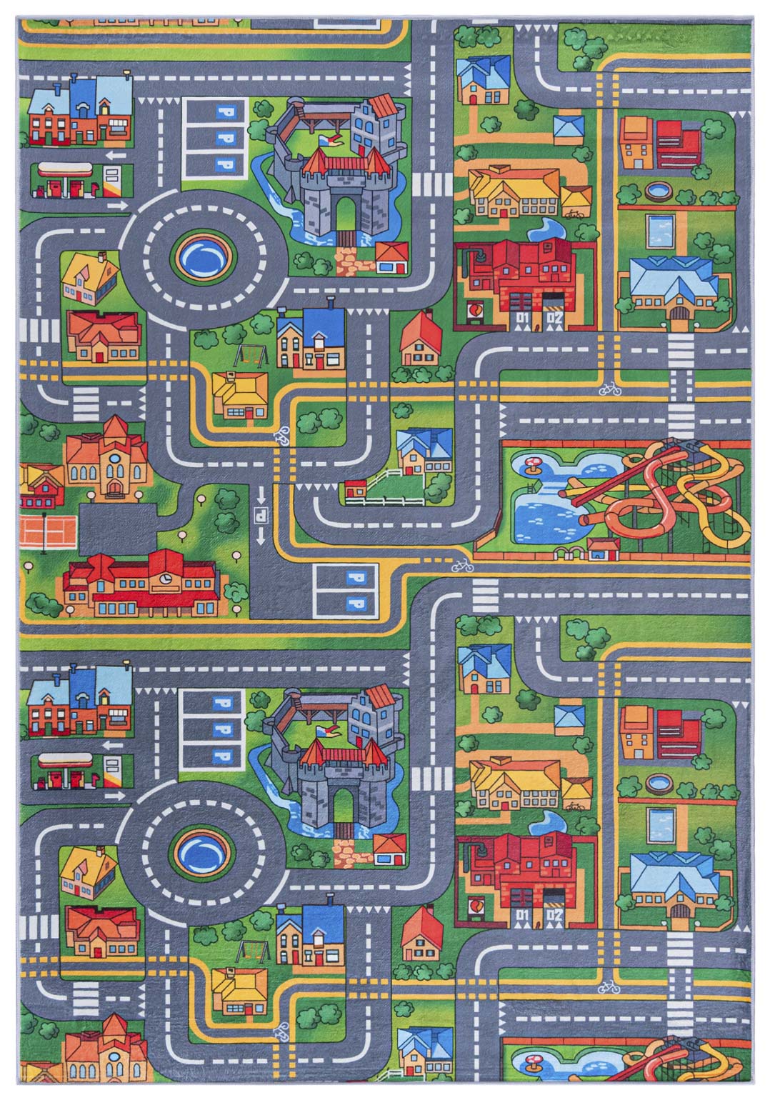 Tapis pour enfants PRINTED B_529 Rues, Route - multicolore