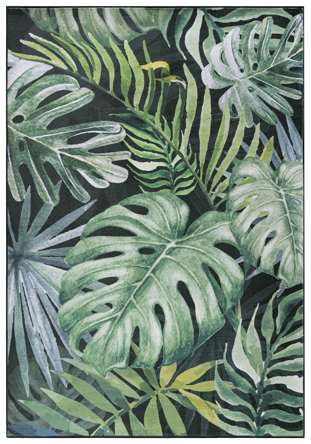 Tapis moderne à fleurs Monstera PRINTED C139D