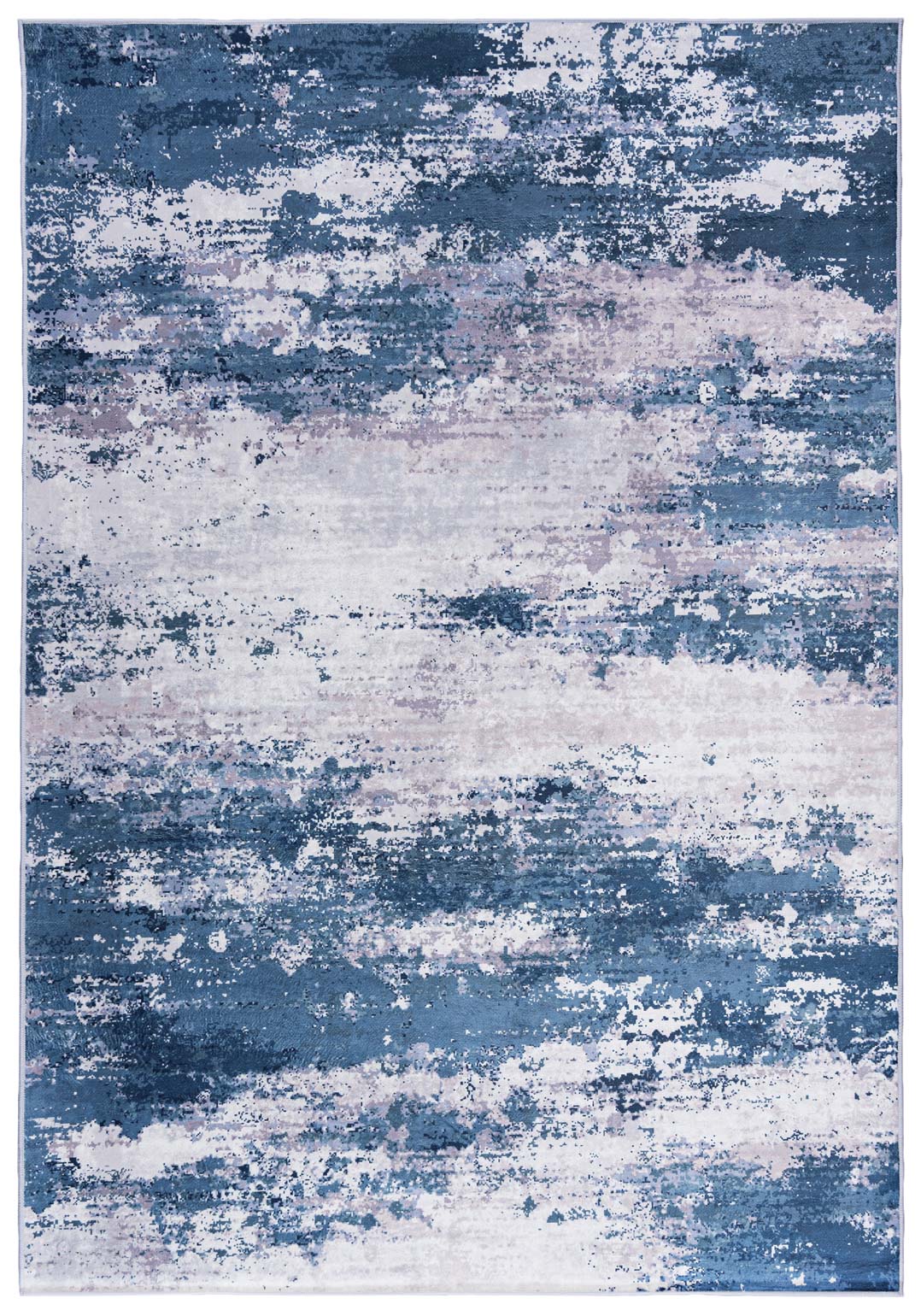 Moderne HUDSON C_219 Tapis imprimé - abstrait, bleu
