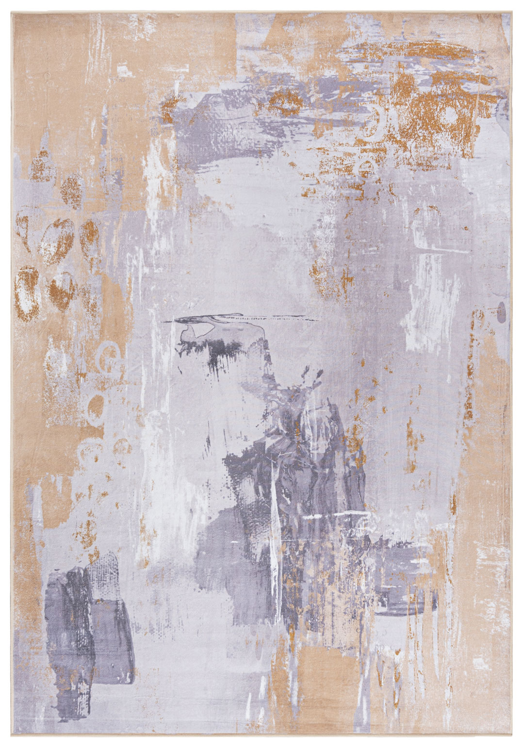 Moderne HUDSON C_290A Tapis imprimé - abstrait, beige, crème