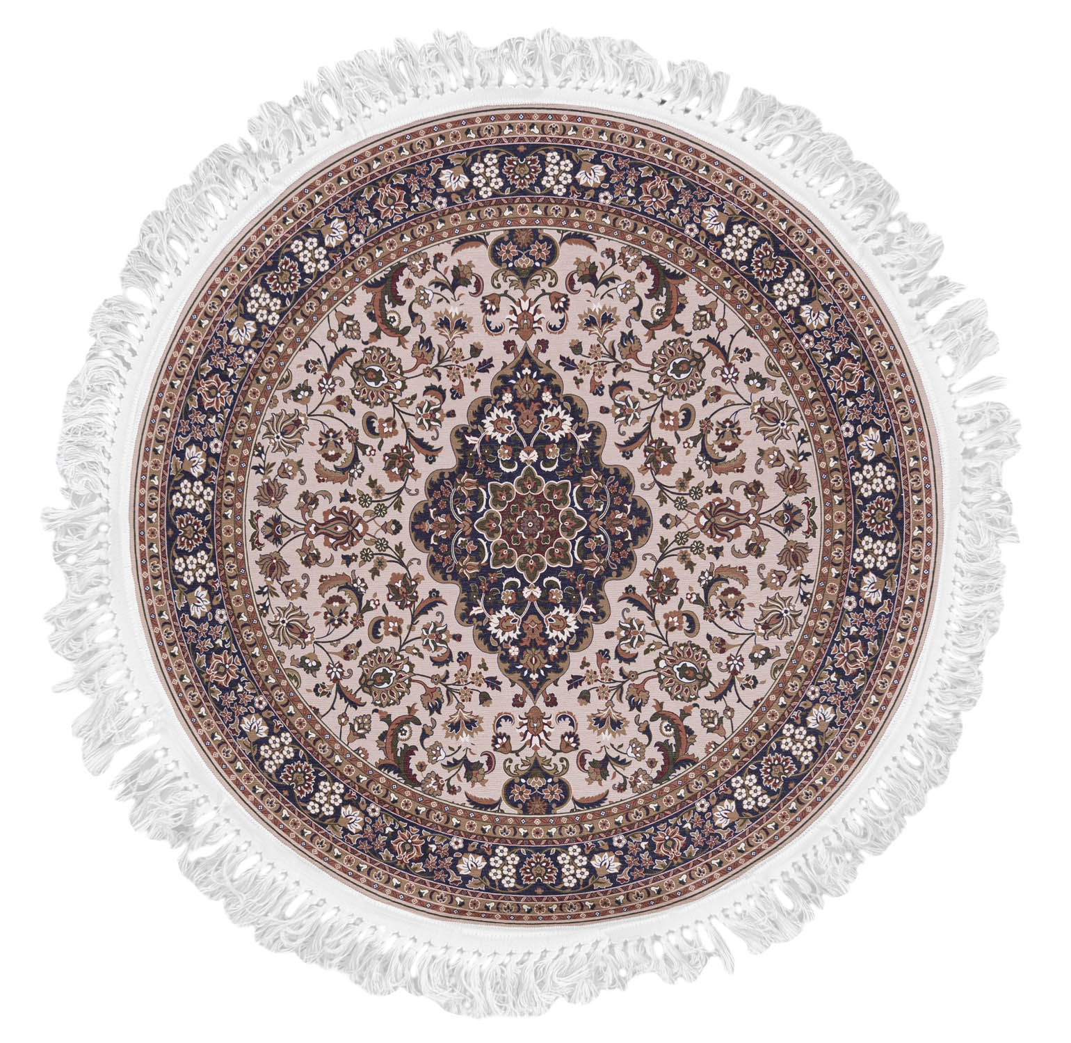 Moquette traditionnelle ronde ANKARA JZ_275 IMPRIMÉE - vintage, marron