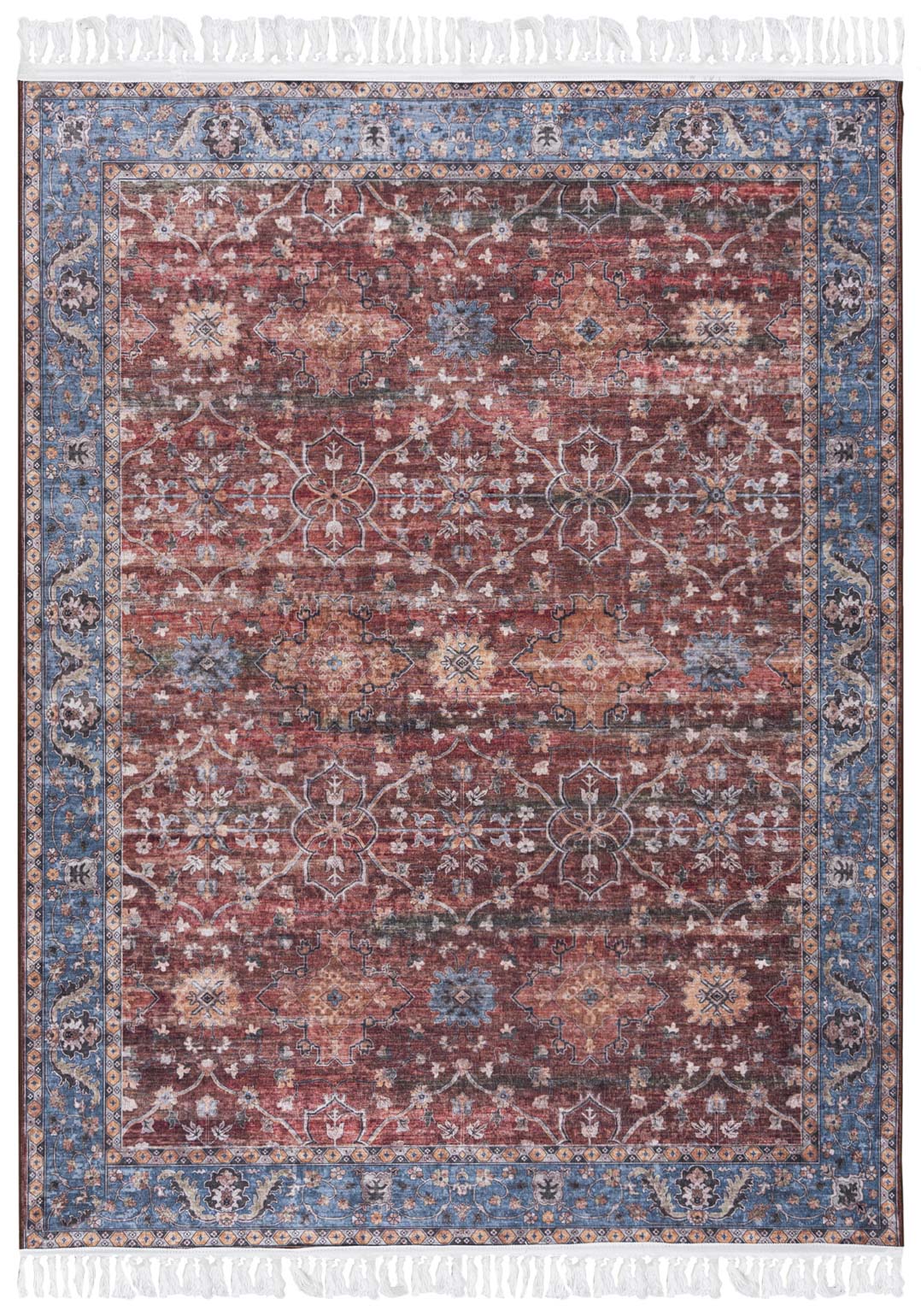 Tapis traditionnel ANKARA KH_7A IMPRIMÉ - vintage, rouge