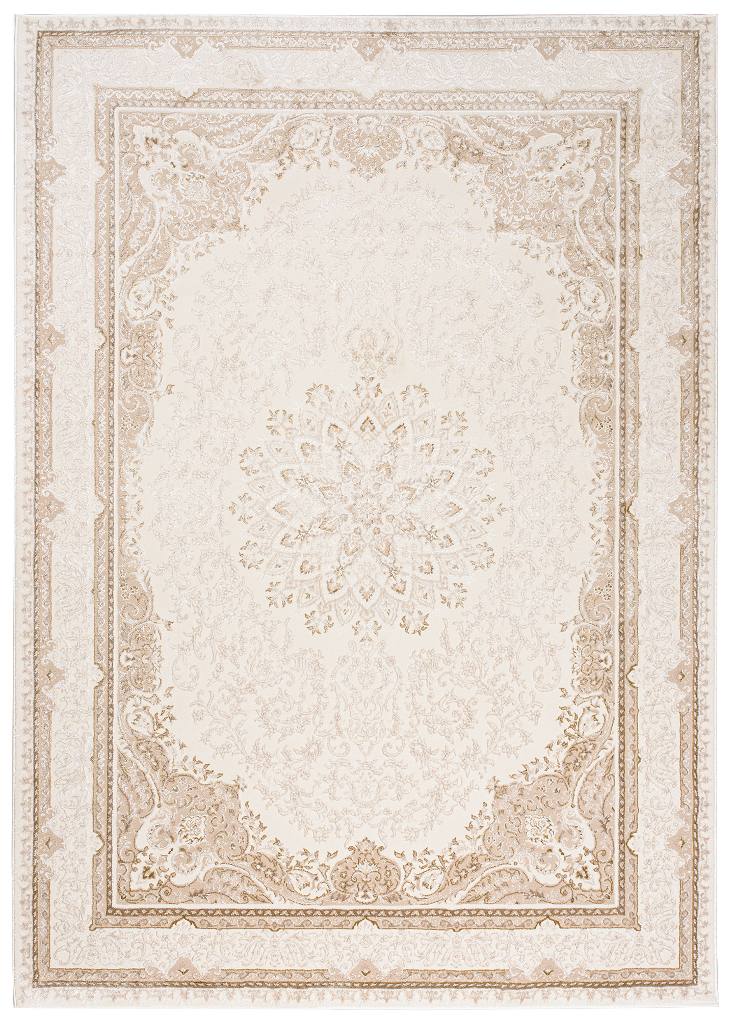 Tapis traditionnel à deux niveaux HERA TZ20G - crème, beige