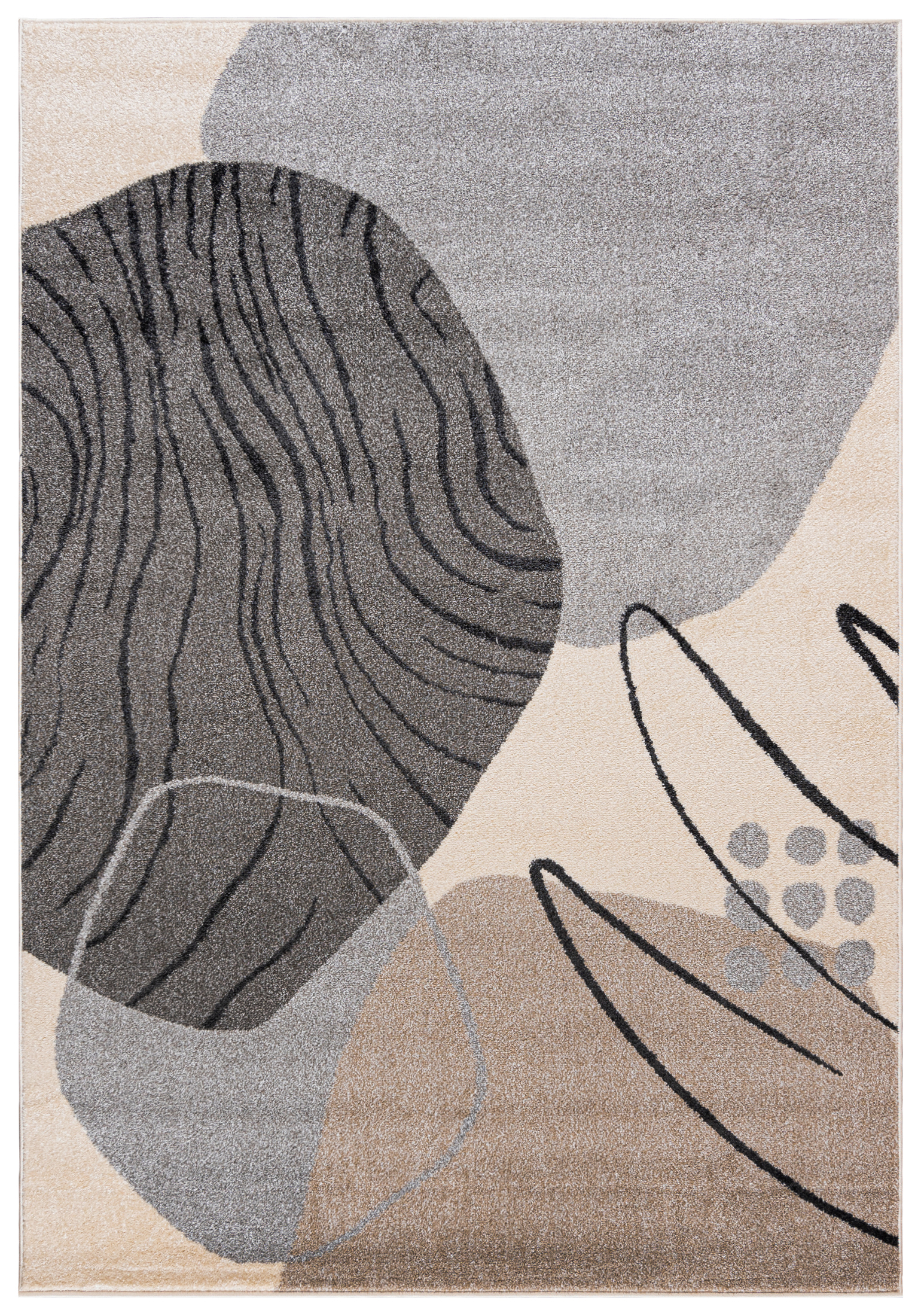 Moderne LUCY NP32B Tapis crème - géométrique, beige, crème