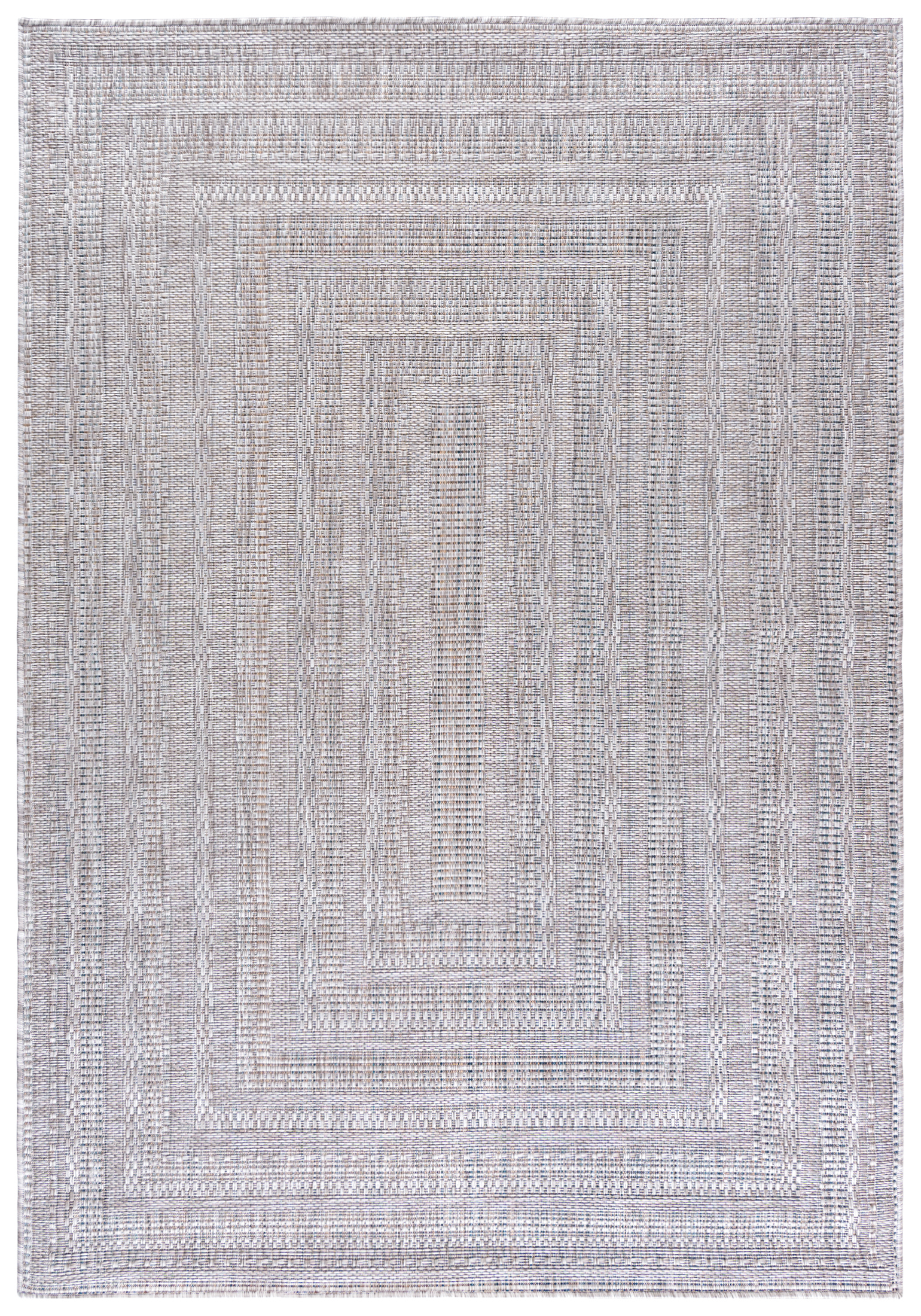 MELISSA KM24B Moquette intérieure/extérieure à rayures - moderne, uni, graphite, gris