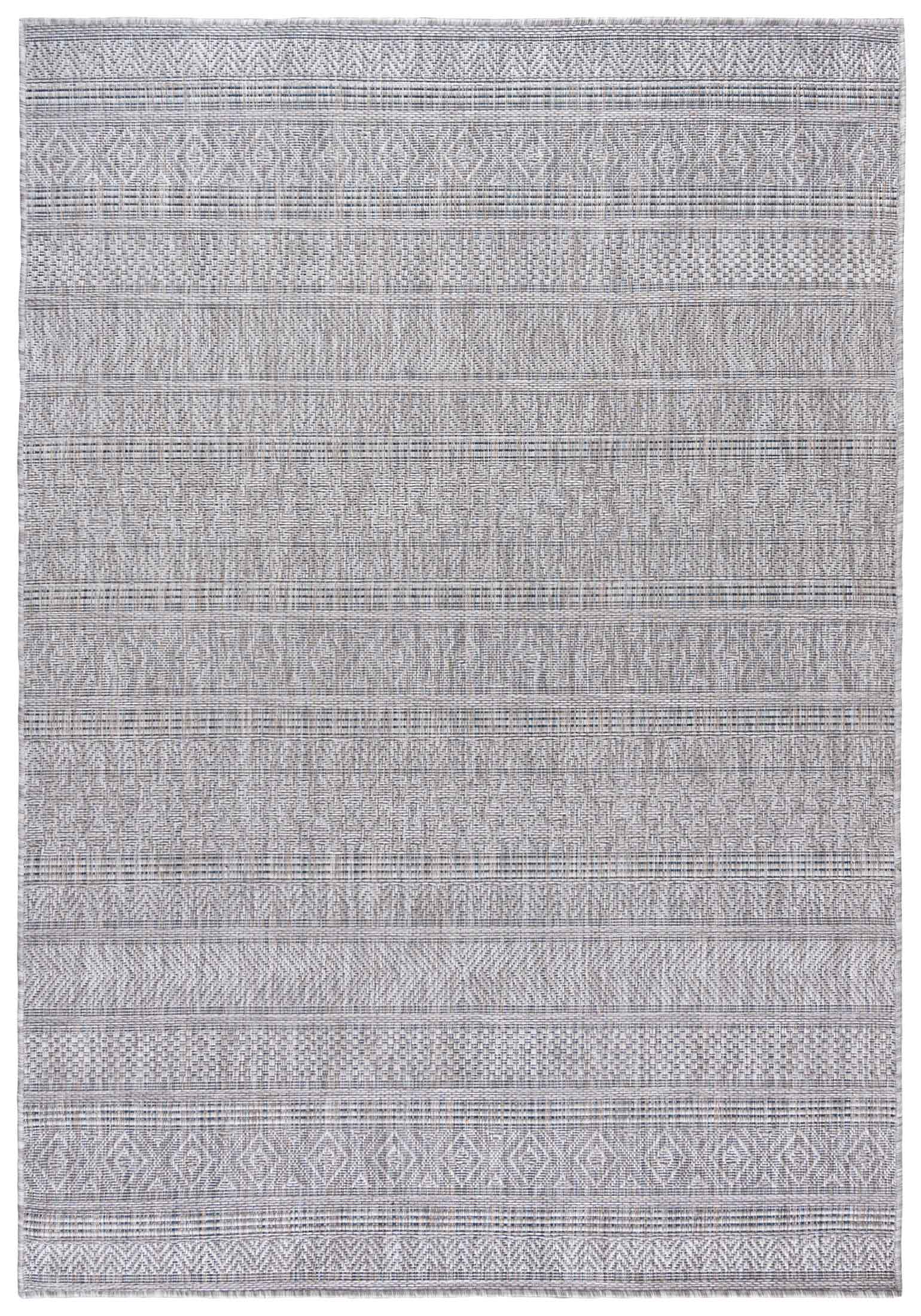 Tapis à cordon intérieur/extérieur,  plat MELISSA KM31A - moderne, géométrique, graphite, gris