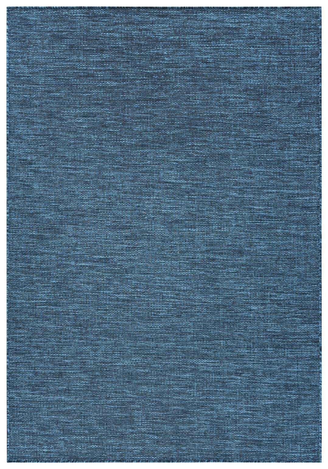 Tapis d'extérieur en nuances de bleu VERANDA 6365A, imperméable, sur la terrasse, le balcon