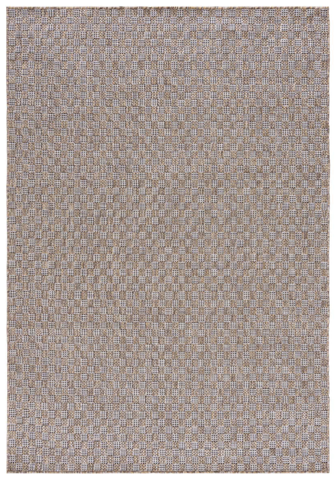 Tapis d'extérieur dans les tons naturels de brun VERANDA KM26A, imperméable, sur la terrasse, le balcon