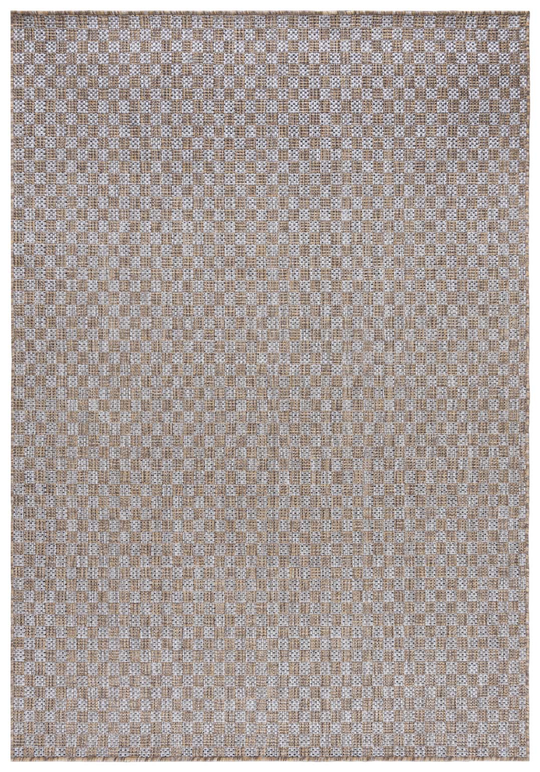 Tapis d'extérieur dans les tons naturels de brun VERANDA KM26A, imperméable, sur la terrasse, le balcon