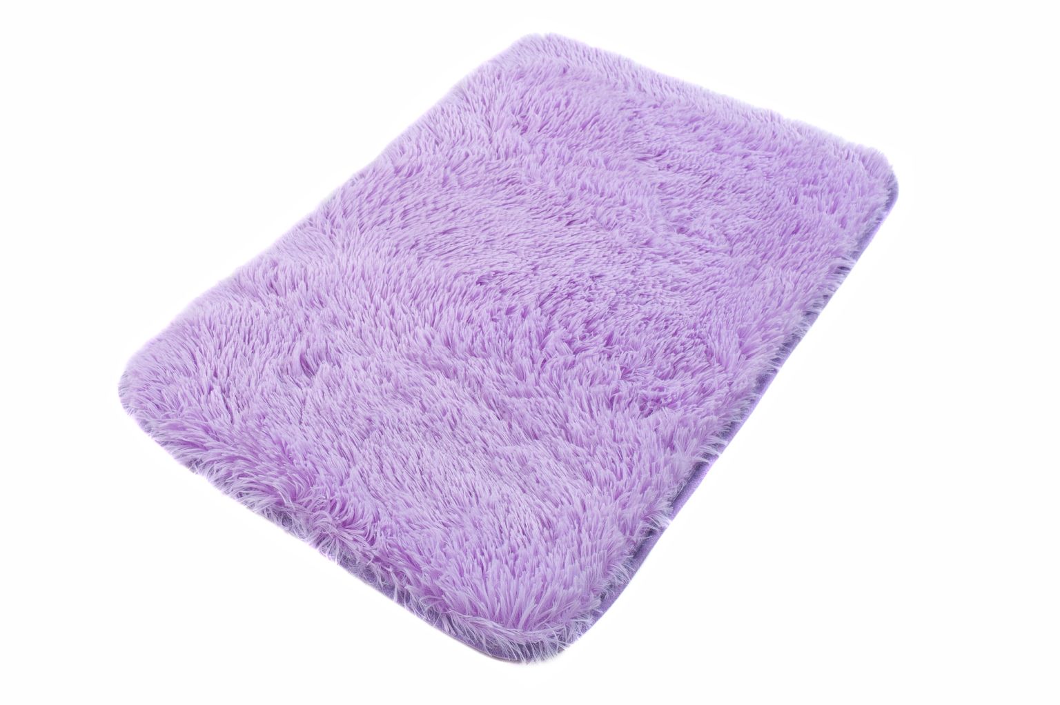 Tapis de salle de bain SILK SOLID LILAC - antidérapant, shaggy, lilas