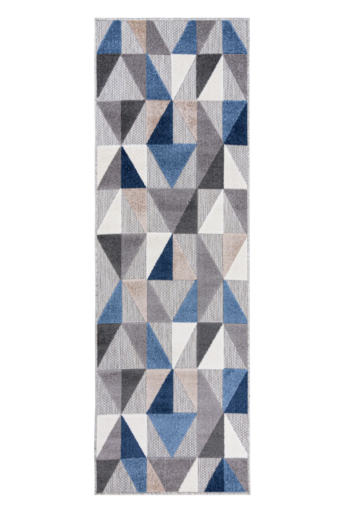 Tapis de balcon et de terrasse pour l'extérieur / l'intérieur AVENTURA EC96A GRAY - gris, bleu, imperméable