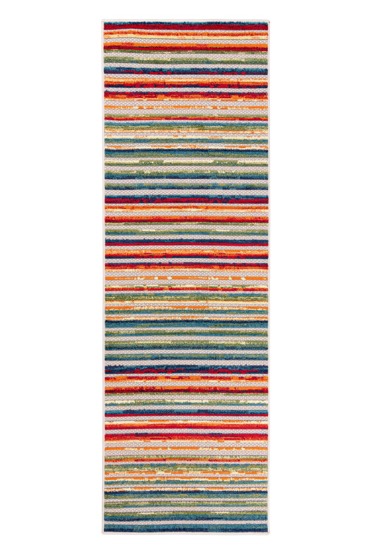Tapis de balcon et de terrasse extérieur / intérieur à deux niveaux AVENTURA ED23A CREAM - coloré, imperméable