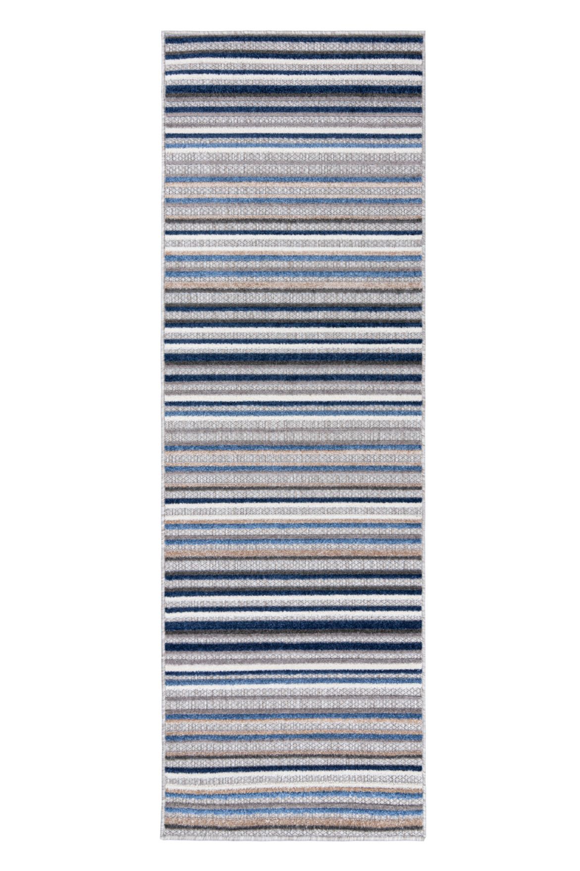 Tapis de balcon et de terrasse pour l'extérieur / l'intérieur AVENTURA ED23A GRAY - gris, bleu, imperméable