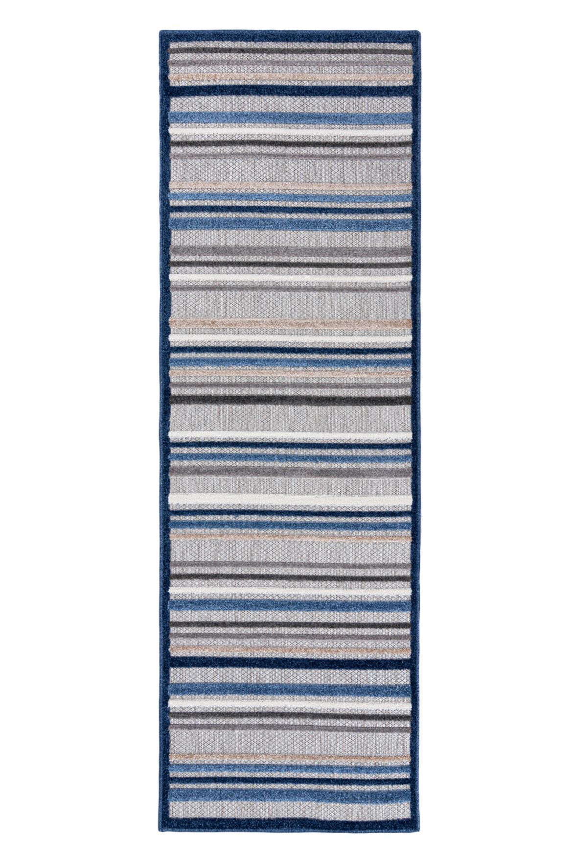 Tapis de balcon et de terrasse pour l'extérieur / l'intérieur AVENTURA ED50A GRAY - gris, bleu, imperméable