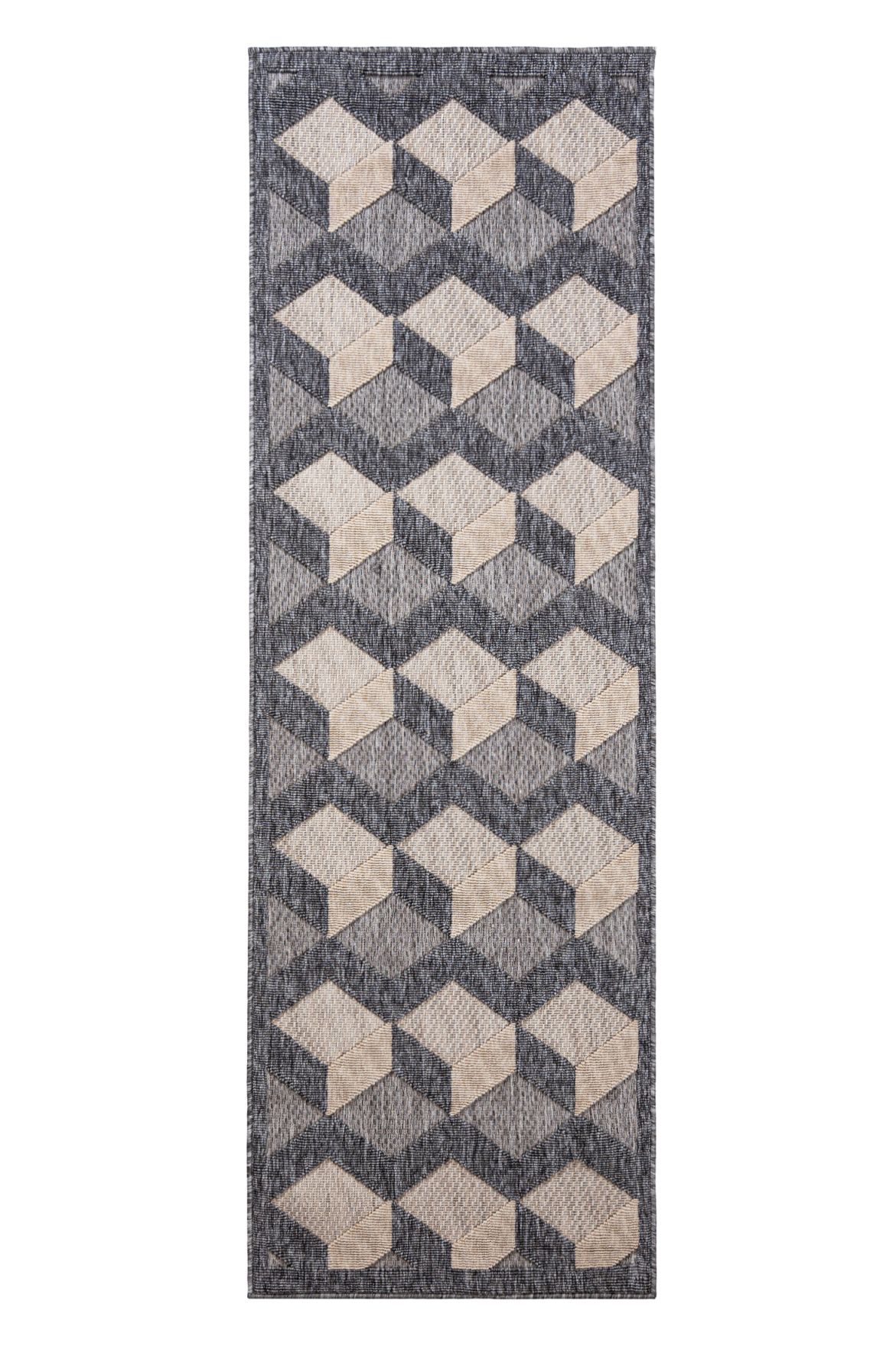 Tapis de balcon et de terrasse pour l'extérieur / l'intérieur CANSAS FG40B CREAM - beige, gris