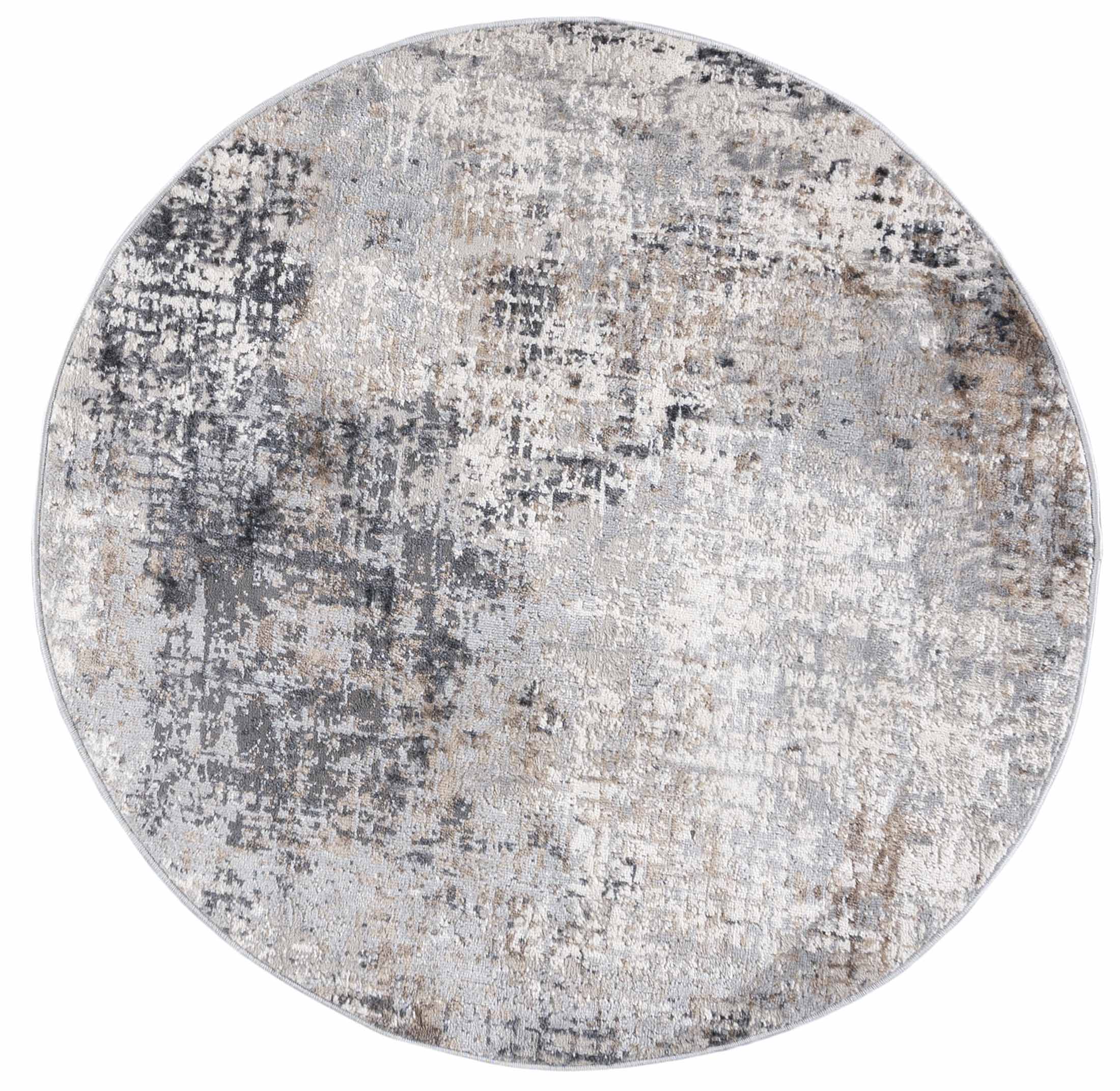 PORTLAND Tapis rond moderne G512A WHITED_VIZON