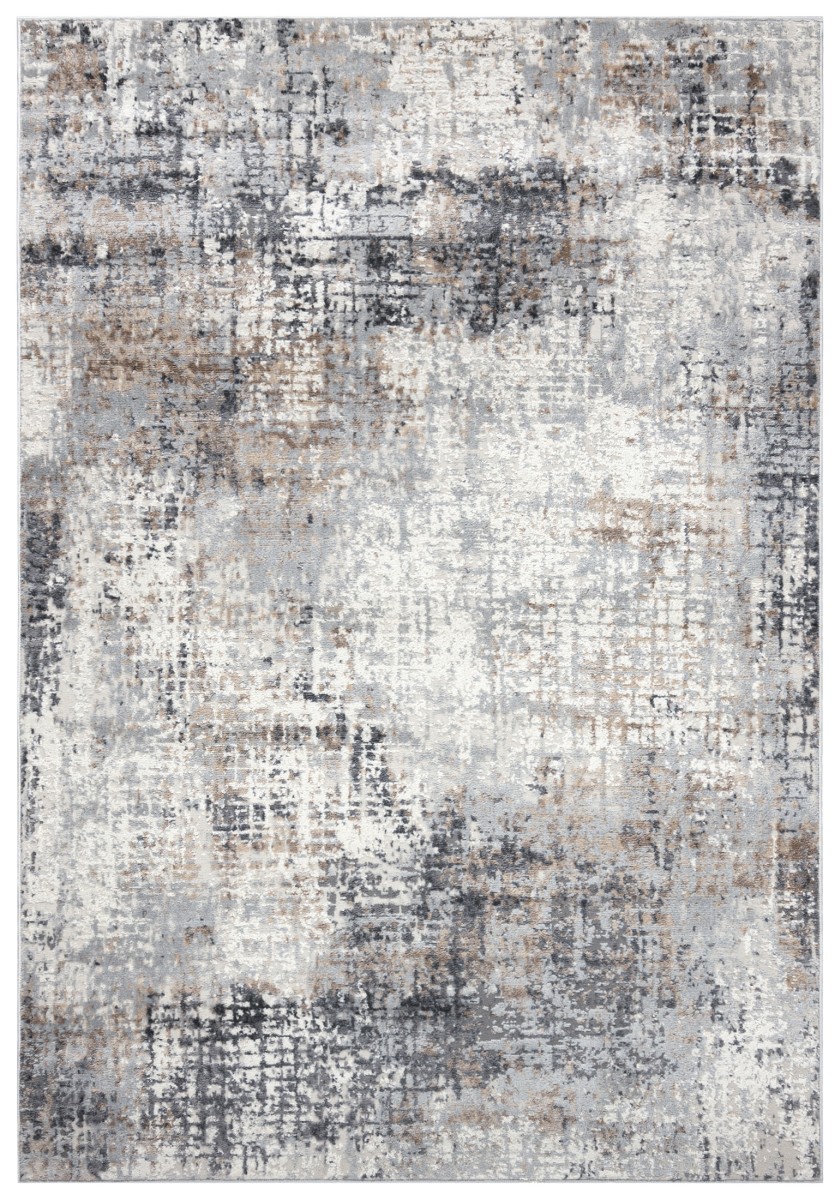 Tapis moderne - Portland G512A WHITED VIZON - abstrait, beige, gris clair