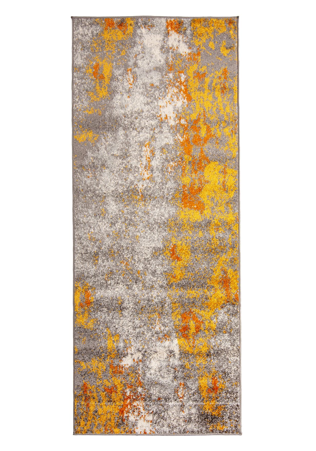 Tapis de couloir et de cuisine moderne SPRING H172A DARK YELLOW - jaune, gris