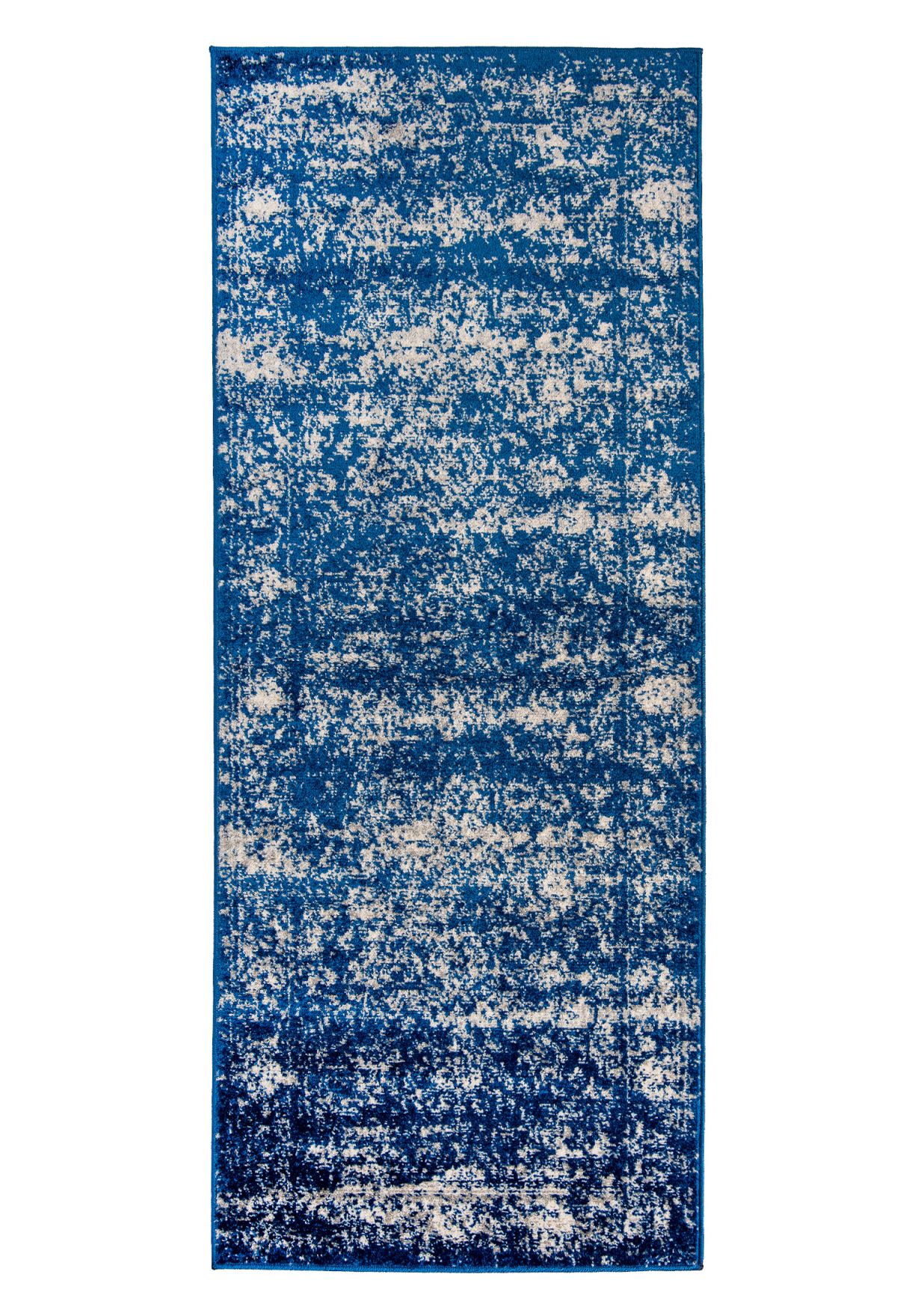 Tapis d'entrée et de cuisine Oriental Vintage ALESTA H182A NAVY - bleu