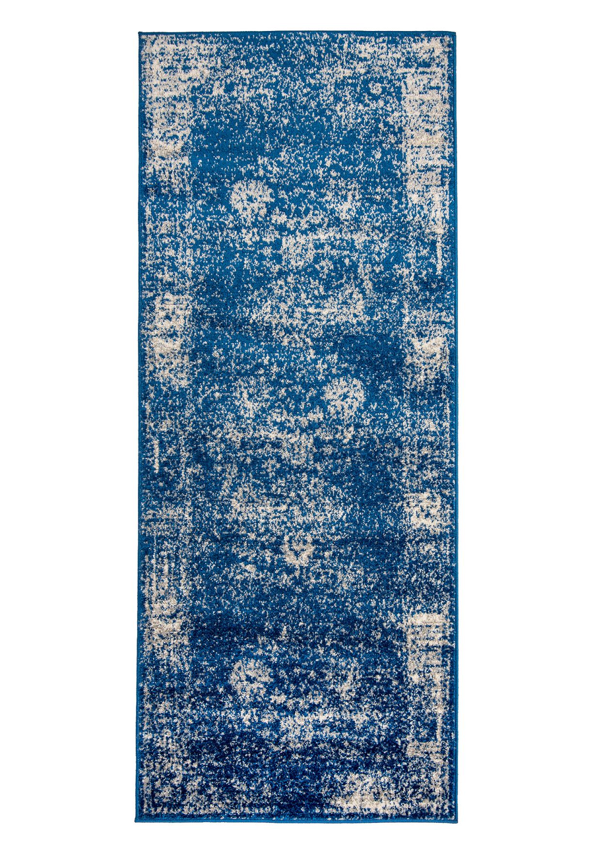 Tapis d'entrée et de cuisine Oriental Vintage ALESTA H183A NAVY - bleu
