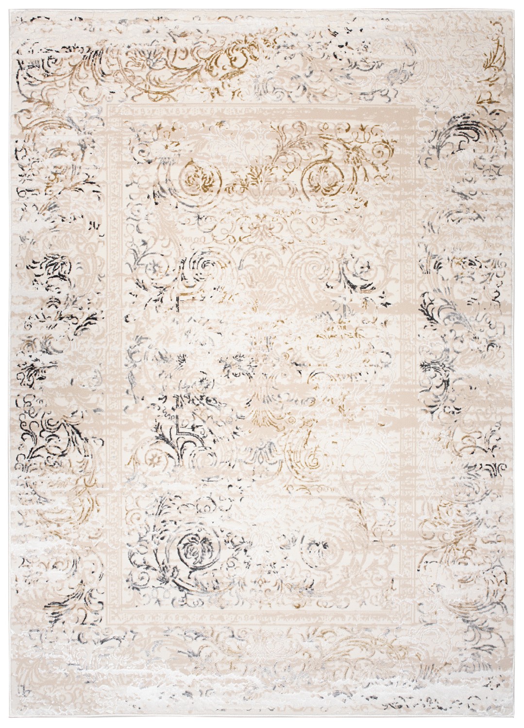 Tapis traditionnel à deux niveaux HERA TY97B - beige, crème