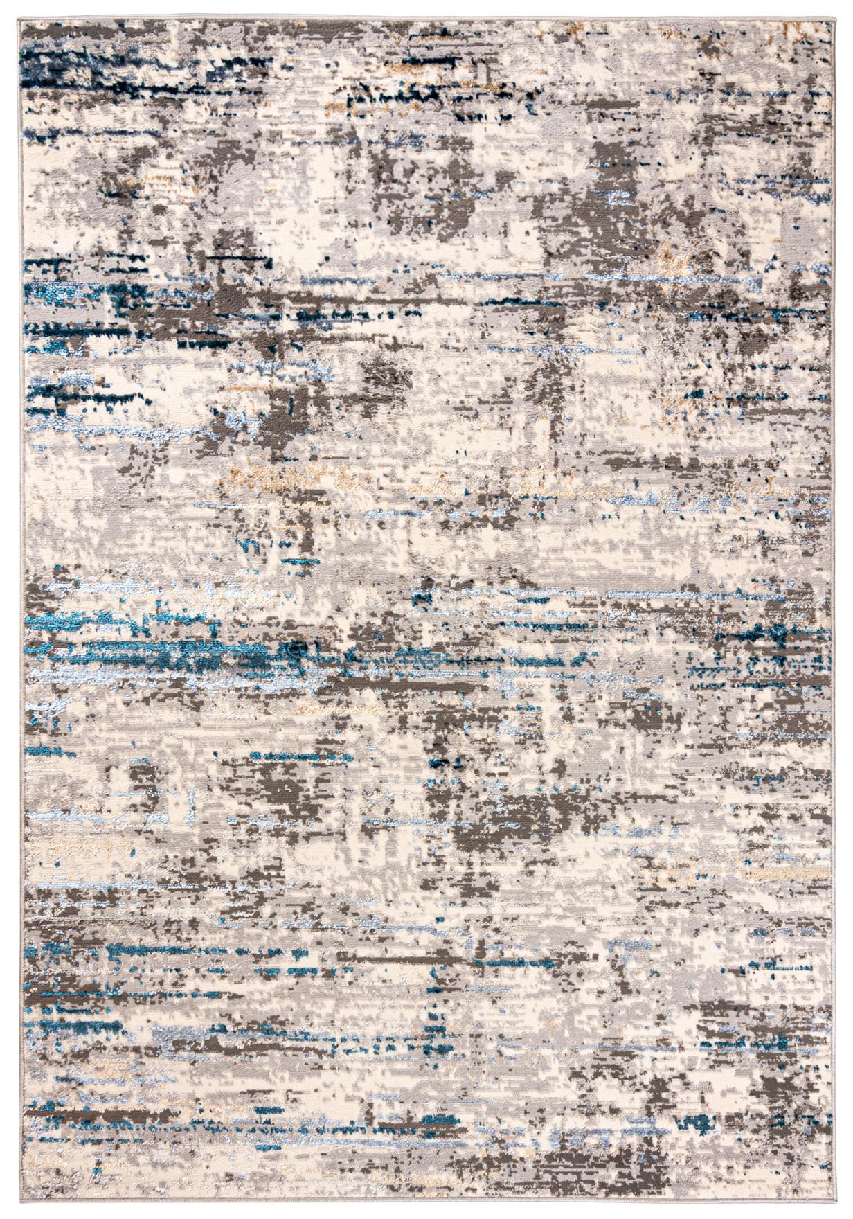 Tapis abstrait moderne LAKE à deux niveaux I149A GRAYBLUE - gris, bleu