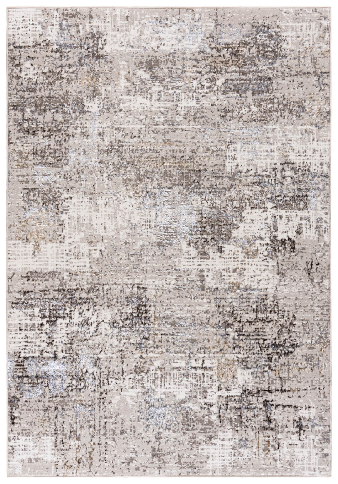 Tapis abstrait beige moderne I161B BOSTON