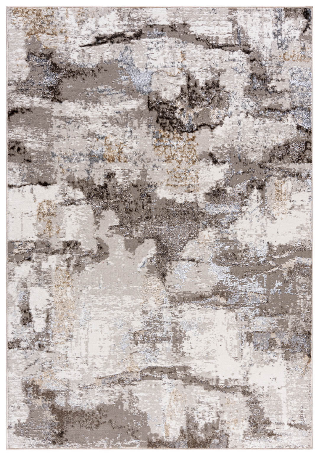Tapis abstrait moderne beige I187B BOSTON