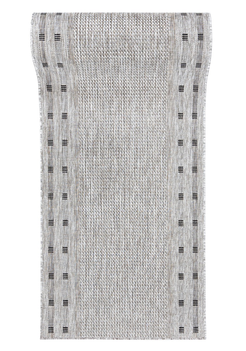 tapis de couloir en corde pour cuisine MELISSA KE63A gris - moderne, uni, beige, graphite, crème, gris