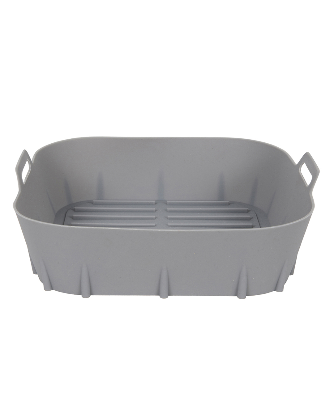 Panier en silicone pour friteuse AIRFRYER 20×20 cm - Forno Marore - carré, gris