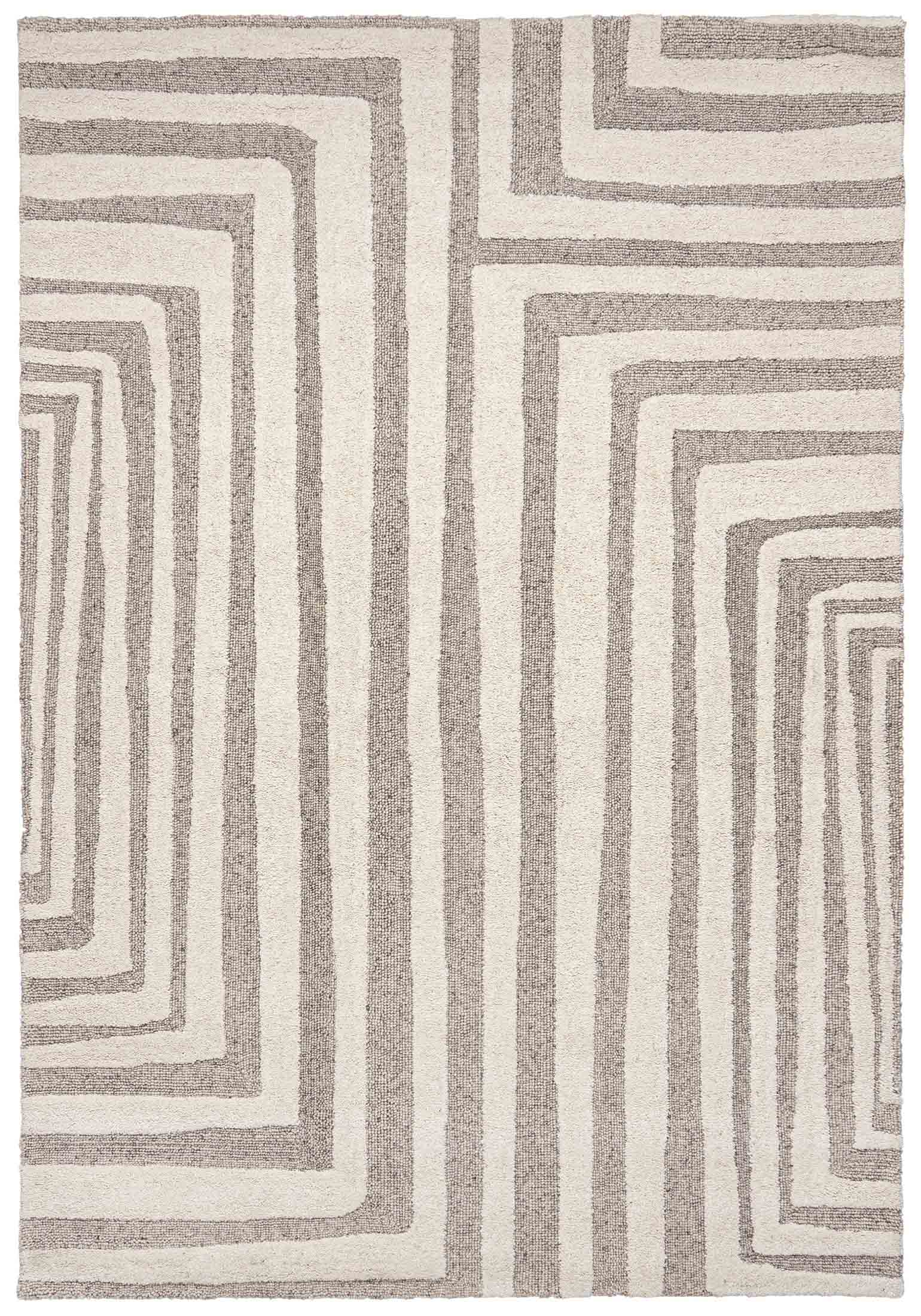 LATSIA Tapis de laine LTS-04 Crème