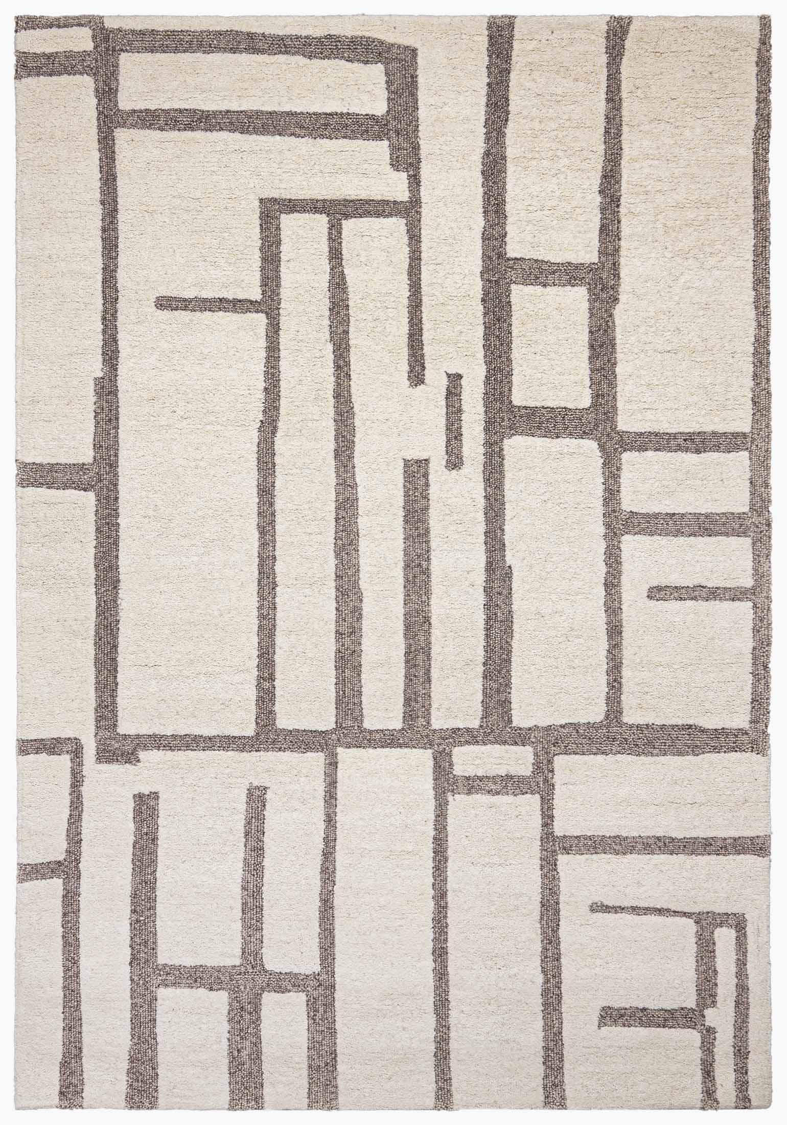 LATSIA Tapis en laine LTS-05 Crème