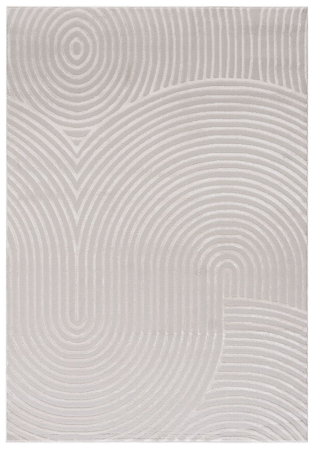 Tapis moderne à arches géométriques crème NG83B ELLEN