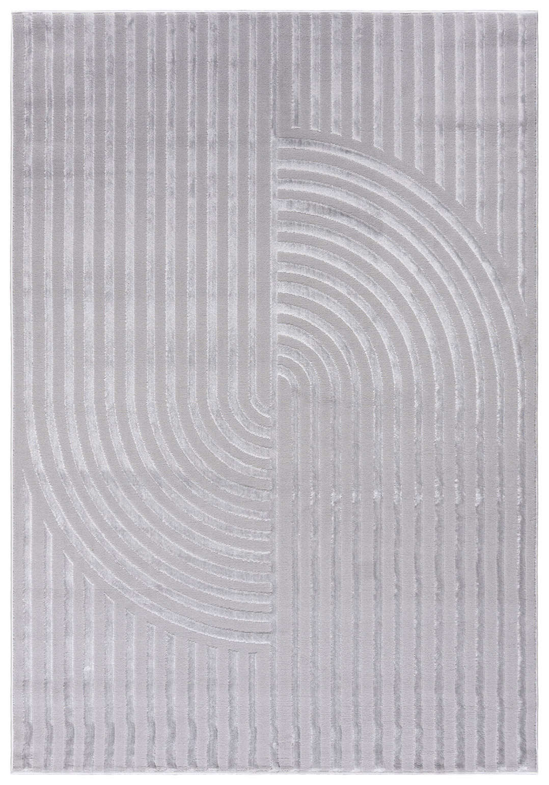 Tapis moderne à arches géométriques gris NG91A ELLEN