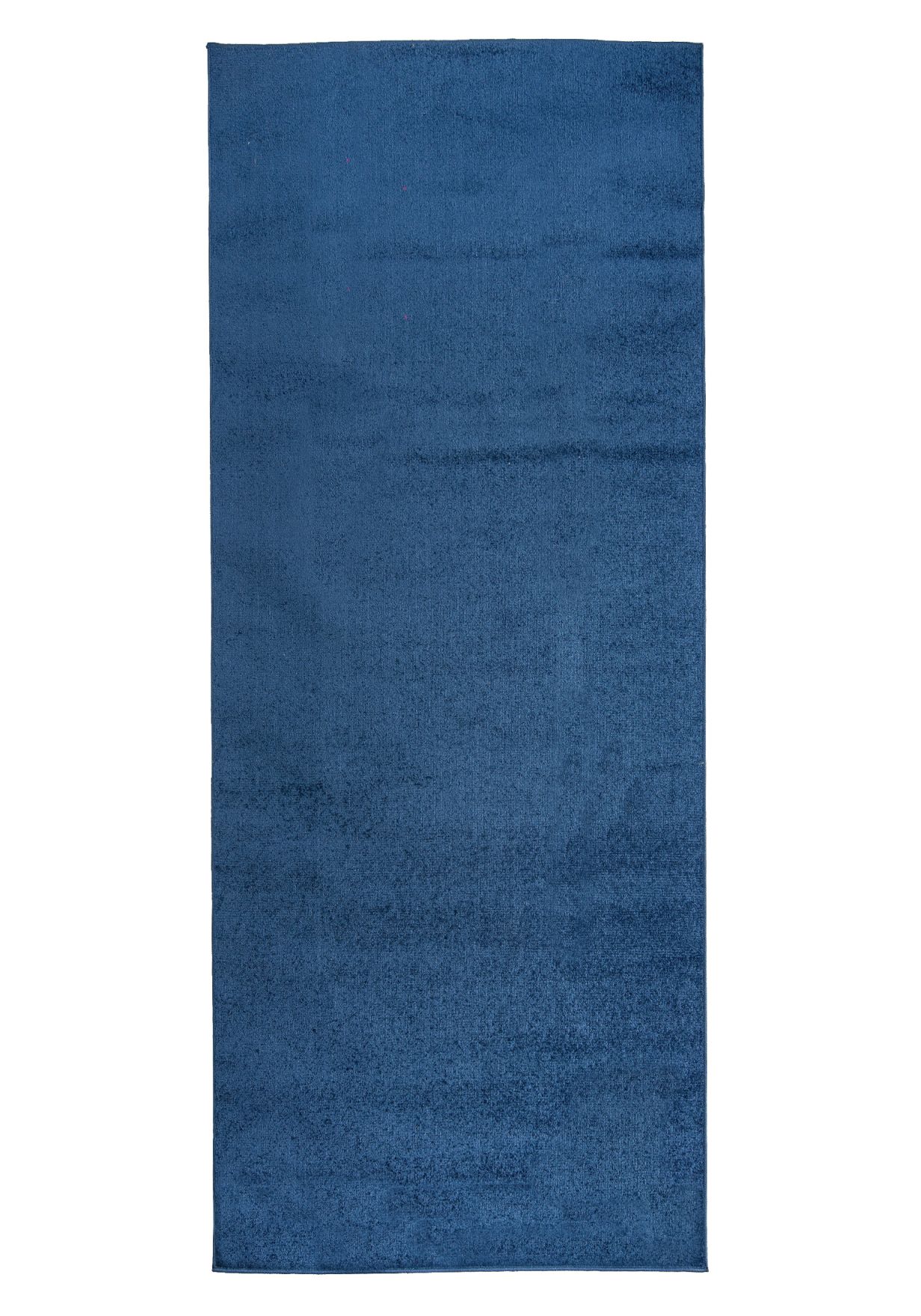 Tapis de couloir et de cuisine uni SPRING P113A DARK BLUE - bleu