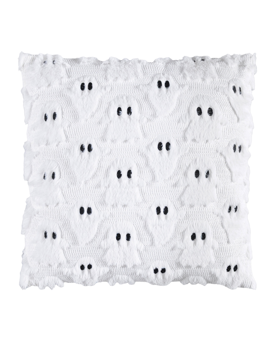 Coussin décoratif avec rembourrage, 45 x 45 cm - Oscuro Anime - Halloween, fantômes, noir et blanc