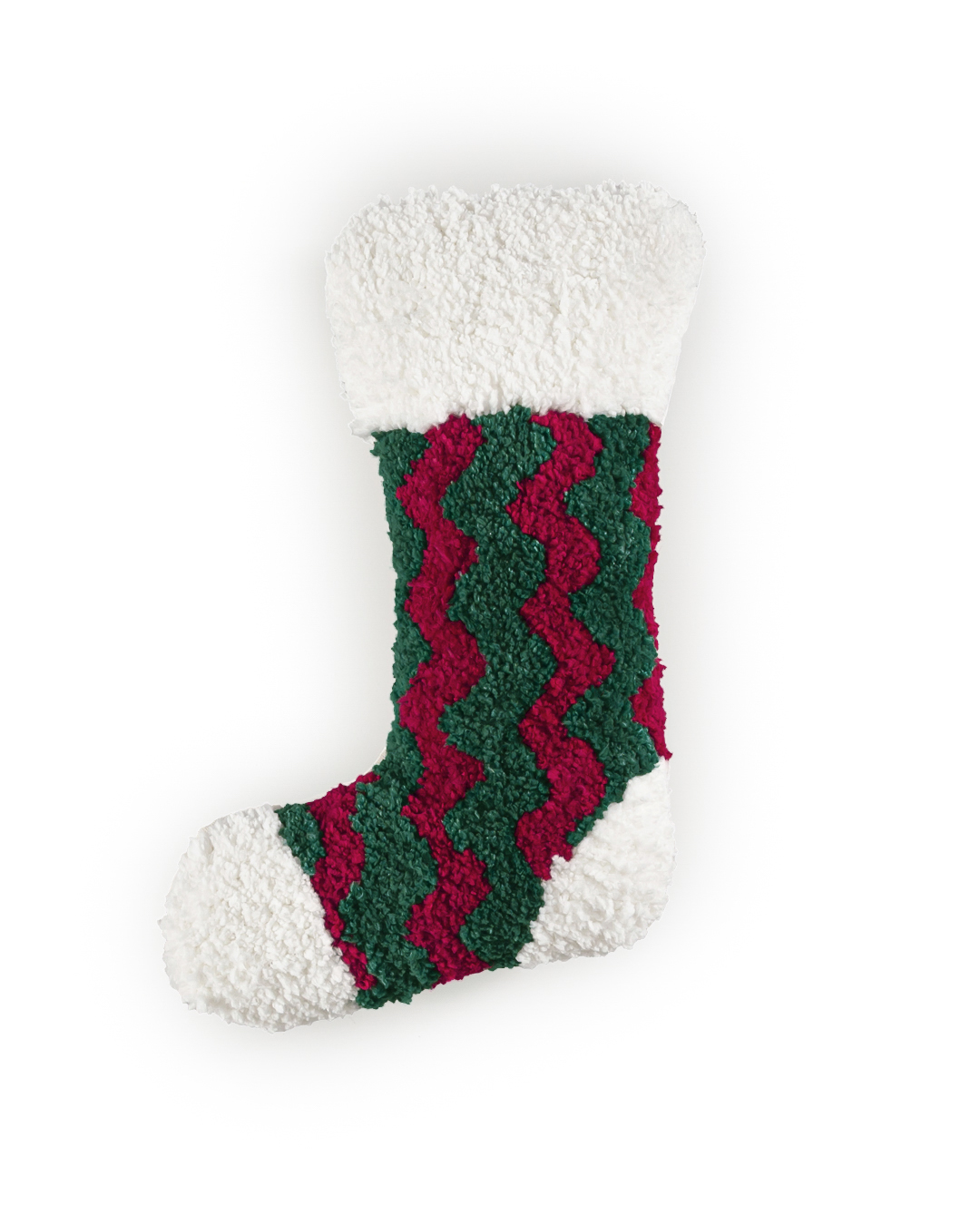 Coussin décoratif avec rembourrage, 25x35 cm - Inverno Scarpa Verde - chaussette, de Noël, vert
