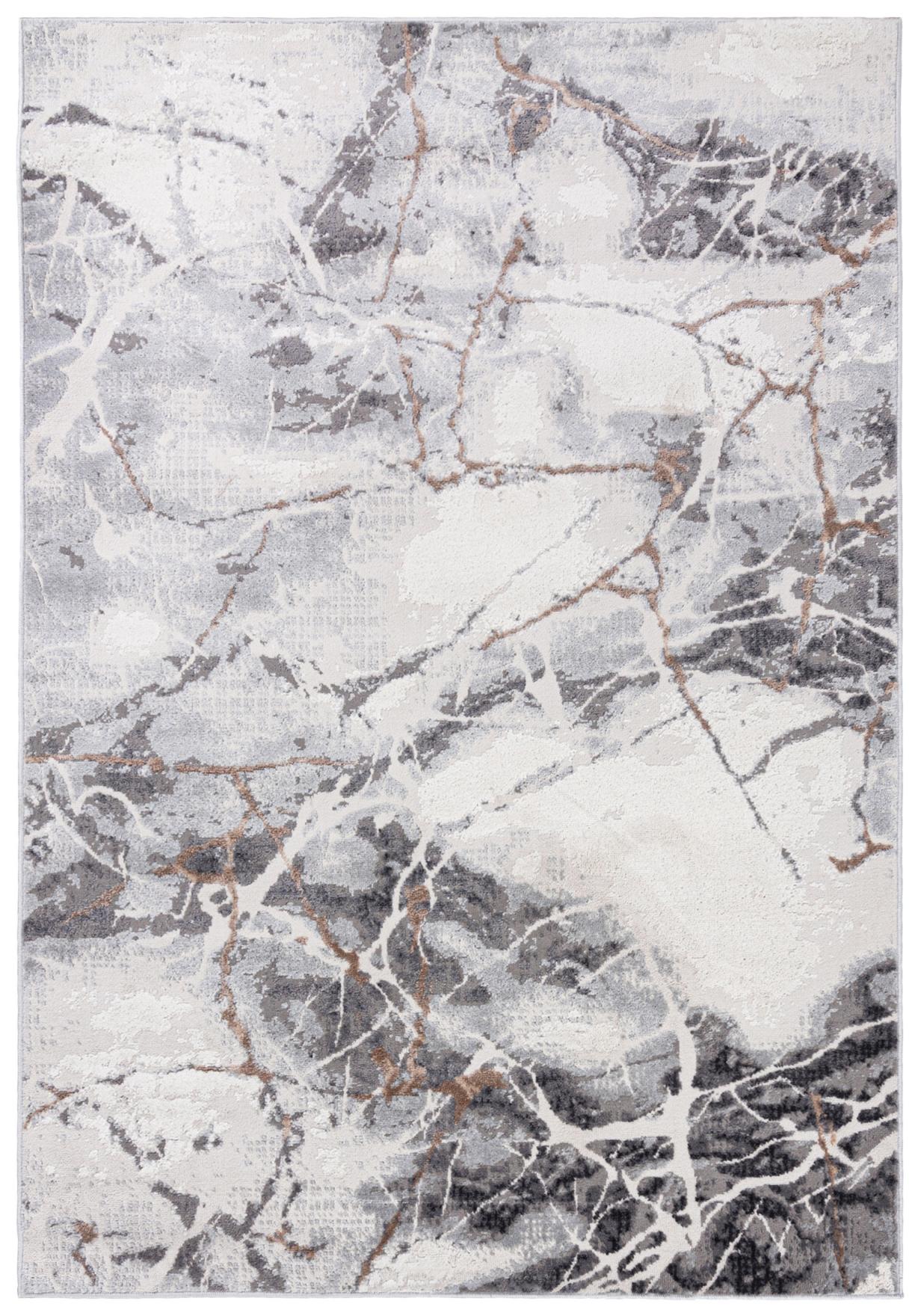 Tapis moderne - Portland R216C L GRAYVIZON - abstrait effet marbre, gris