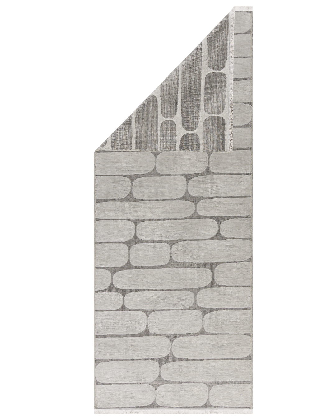 Tapis moderne réversible - Amalfi Forte - crème, gris