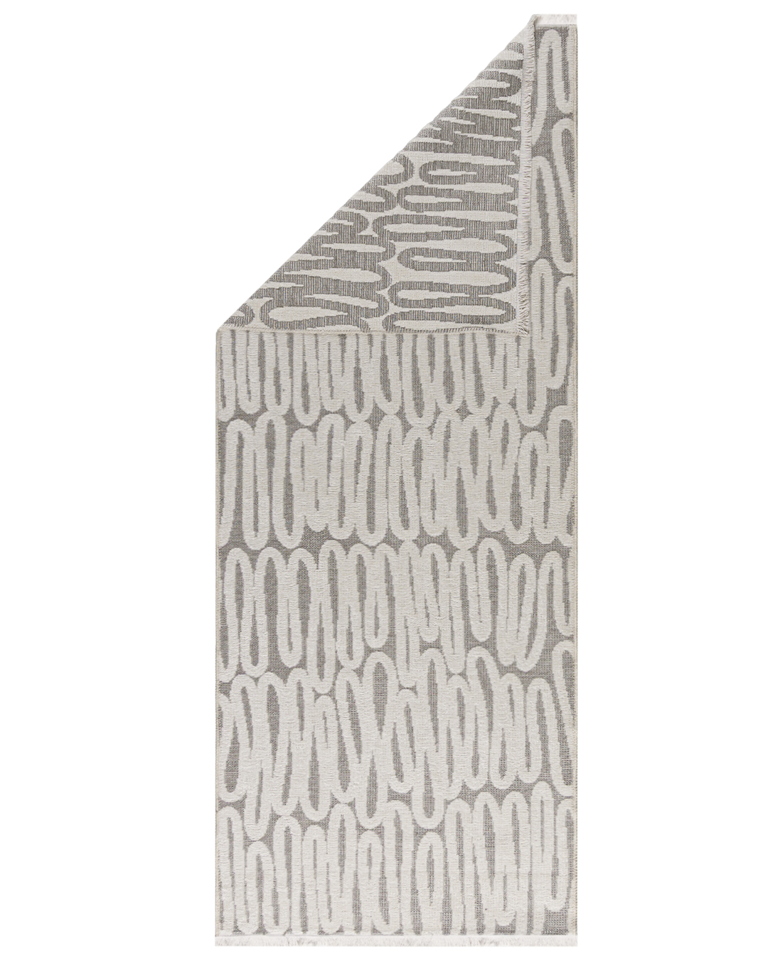 Tapis moderne réversible - Amalfi Riso - crème, gris