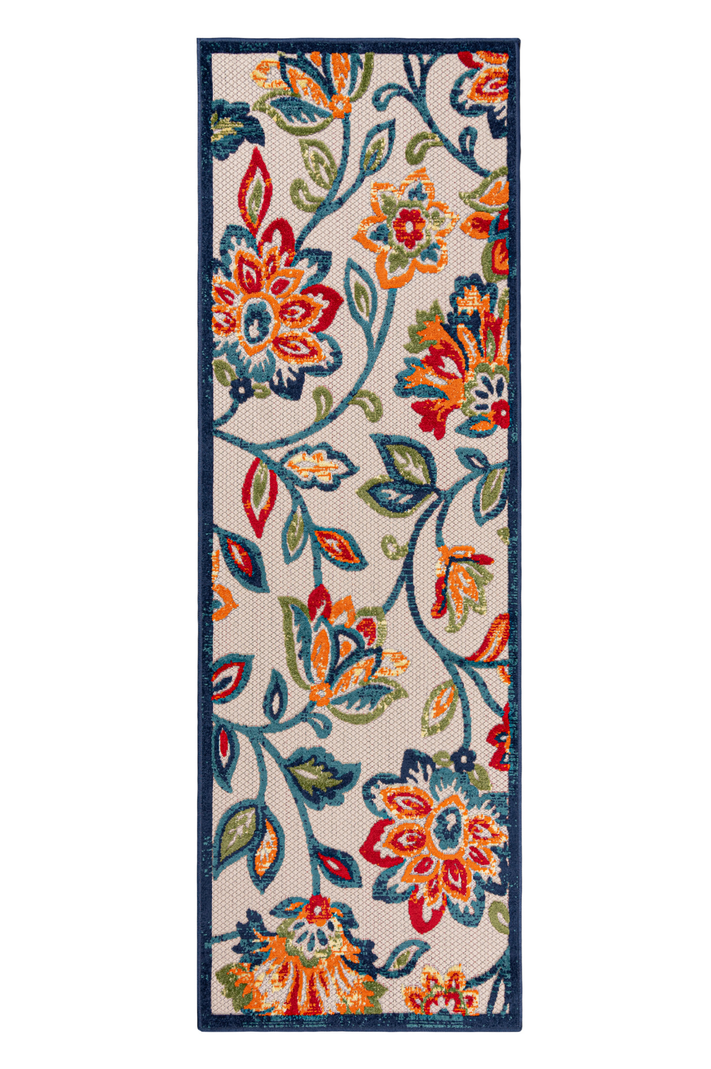Tapis de balcon et de terrasse extérieur / intérieur à deux niveaux AVENTURA EC93A CREAM - coloré, imperméable