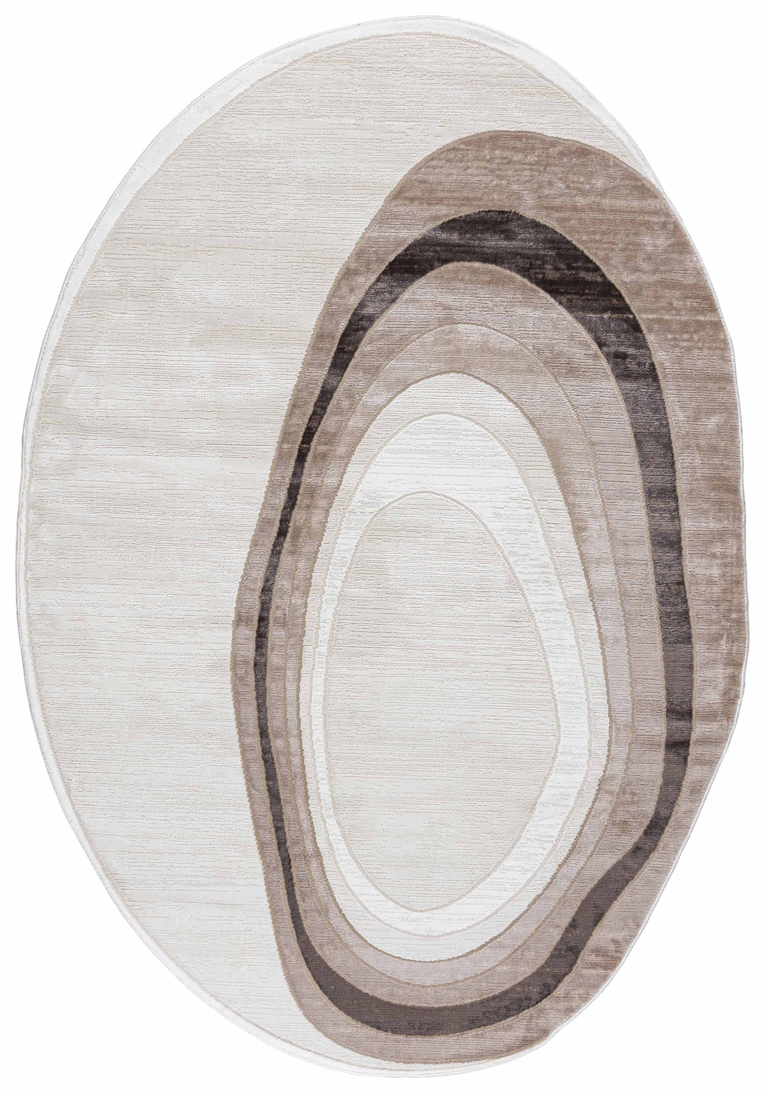 7699A tapis SILALUX - moderne, irrégulier, beige, crème