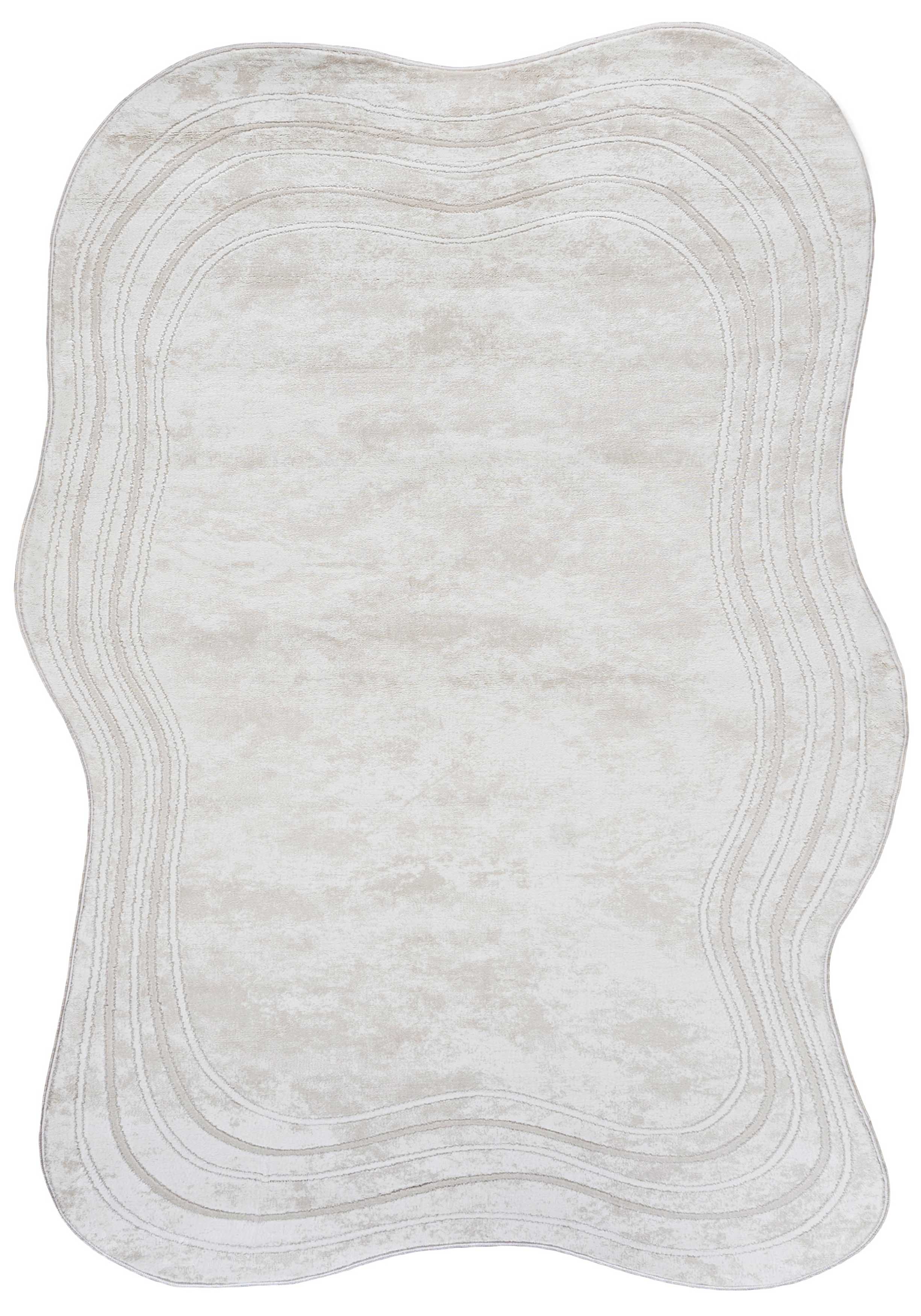7703C SILALUX moquette - moderne, irrégulier, blanc, écru